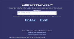 Desktop Screenshot of cameltoecity.com